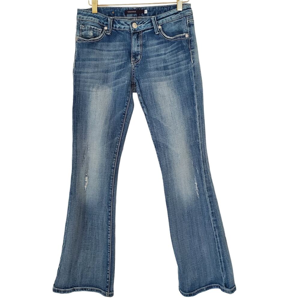 Vigoss Jeans Womens Size 7 Blue Low-rise Bootcut